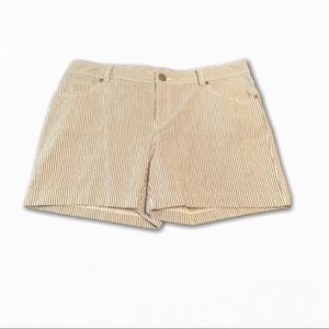 INC Blue and White Seersucker Shorts, Size 12